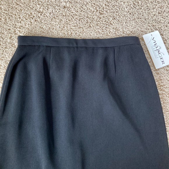 *New* Black Suit Skirt by Villager - 8P - Picture 2 of 9